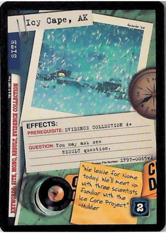 X-Files CCG | Icy Cape, Alaska XF97-0065v2  | The Nerd Merchant