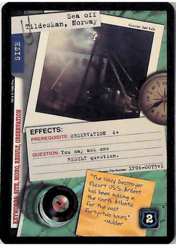 X-Files CCG | Sea off Tildeskan, Norway XF97-0075v2  | The Nerd Merchant