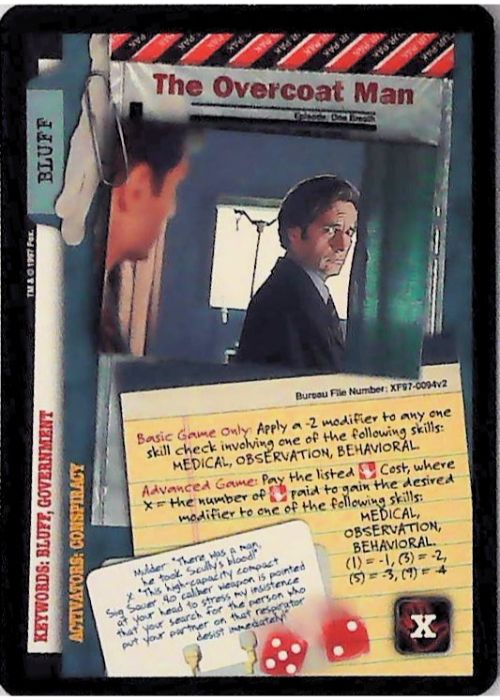 X-Files CCG | The Overcoat Man XF97-0094v2  | The Nerd Merchant