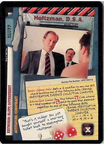 X-Files CCG | Holtzman, D.S.A. XF97-0097v2  | The Nerd Merchant