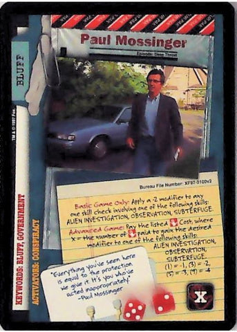 X-Files CCG | Paul Mossinger XF97-0100v2  | The Nerd Merchant