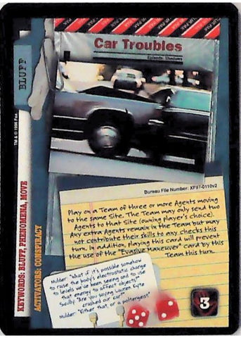 X-Files CCG | Car Troubles XF97-0110v2  | The Nerd Merchant