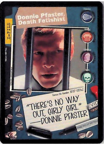 X-Files CCG | Donnie Pfaster, Death Fetishist XF97-0151v2  | The Nerd Merchant