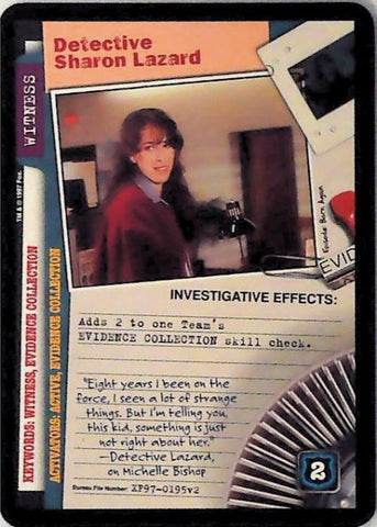 X-Files CCG | Detective Sharon Lazard XF97-0195v2  | The Nerd Merchant