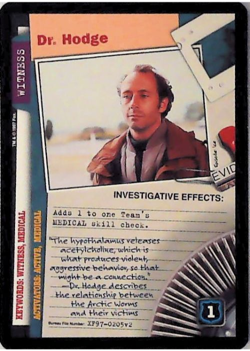 X-Files CCG | Dr. Hodge XF97-0205v2  | The Nerd Merchant