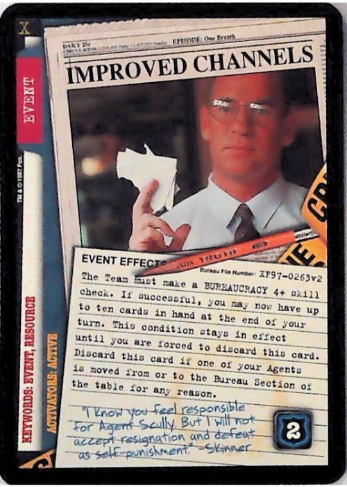 X-Files CCG | Improved Channels XF97-0263v2  | The Nerd Merchant