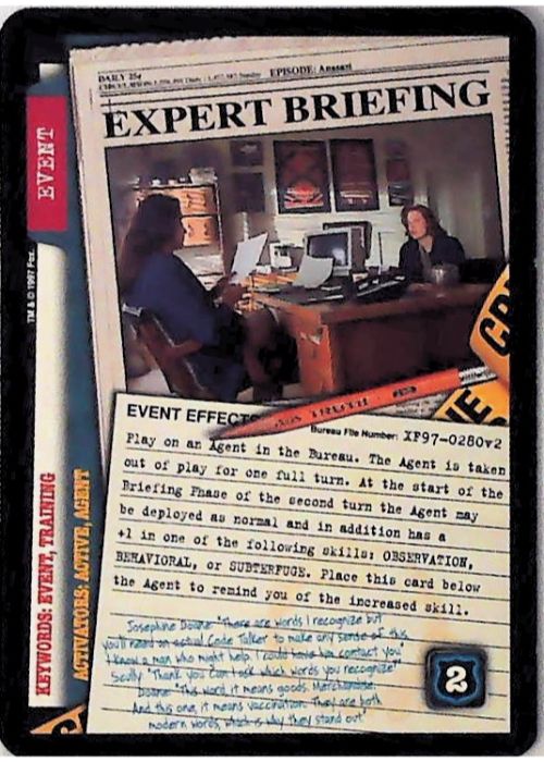 X-Files CCG | Expert Briefing XF97-0280v2  | The Nerd Merchant