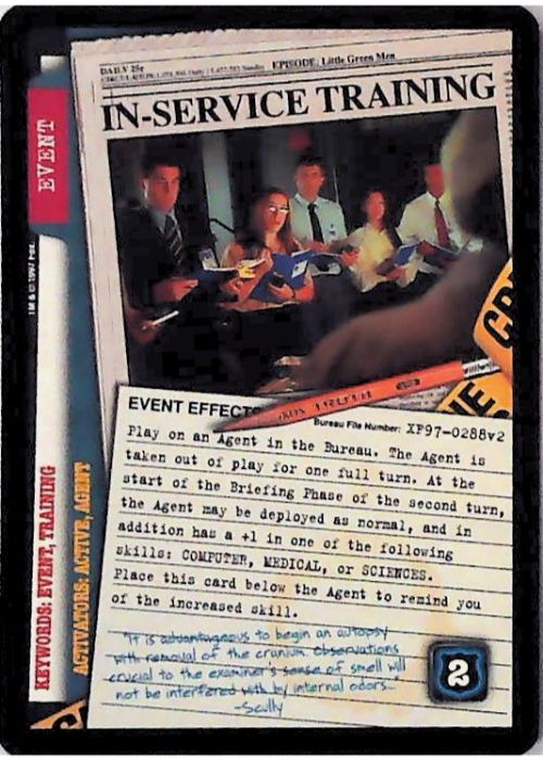 X-Files CCG | In-Service Training XF97-0288v2  | The Nerd Merchant