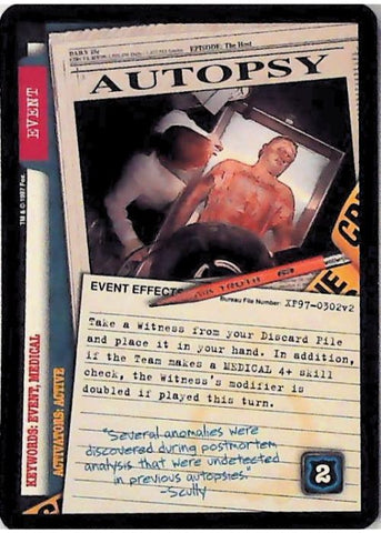 X-Files CCG | Autopsy XF97-0302v2  | The Nerd Merchant