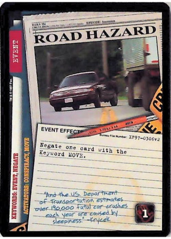 X-Files CCG | Road Hazard XF97-0306v2  | The Nerd Merchant