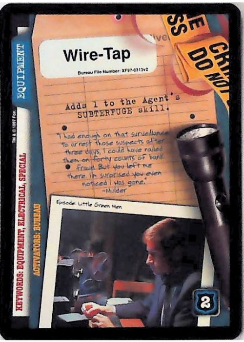 X-Files CCG | Wire-Tap XF97-0313v2  | The Nerd Merchant