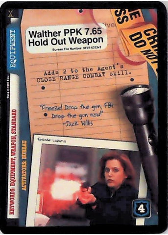 X-Files CCG | Walther PPK 7.65 Hold Out Weapon XF97-0323v2  | The Nerd Merchant