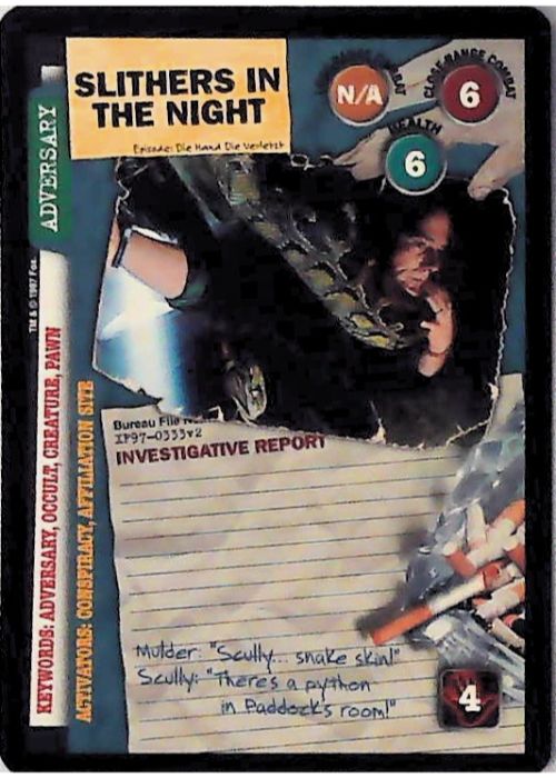 X-Files CCG | Slithers in the Night XF97-0333v2  | The Nerd Merchant