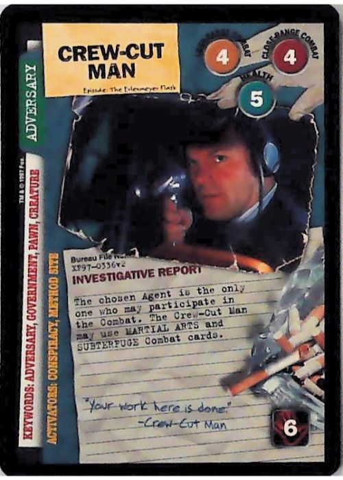 X-Files CCG | Crew-Cut Man XF97-0336v2  | The Nerd Merchant