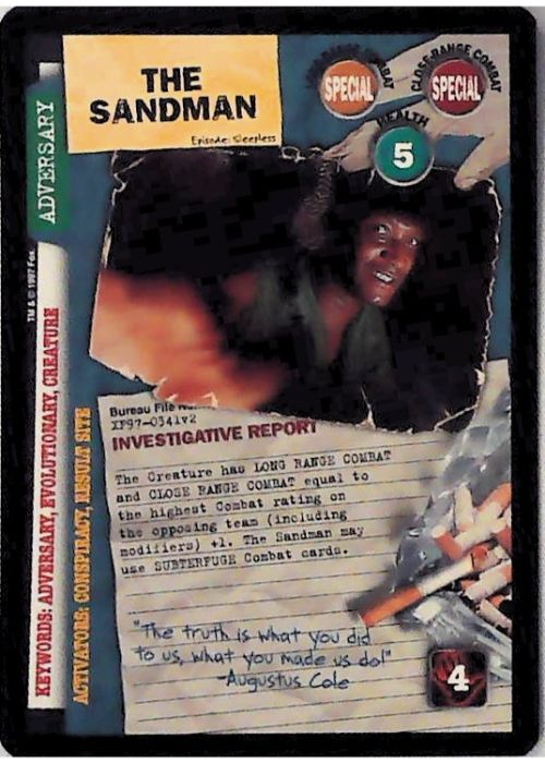 X-Files CCG | The Sandman XF97-0341v2  | The Nerd Merchant