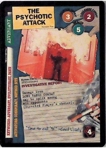 X-Files CCG | The Psychotic Attack XF97-0344v2  | The Nerd Merchant