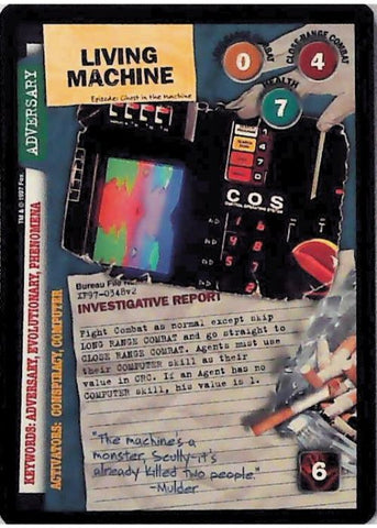 X-Files CCG | Living Machine XF97-0348v2  | The Nerd Merchant