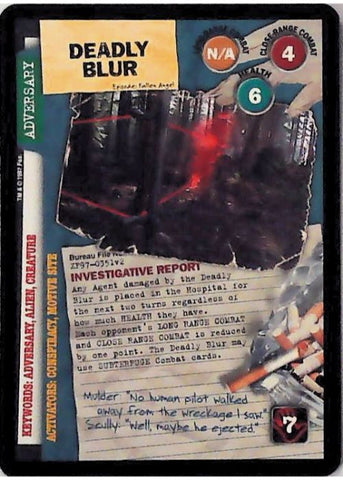 X-Files CCG | Deadly Blur XF97-0351v2  | The Nerd Merchant