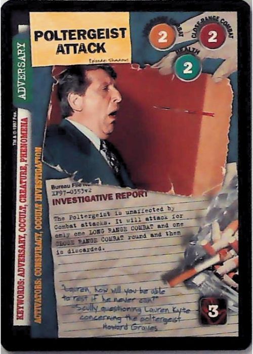 X-Files CCG | Poltergeist Attack XF97-0353v2  | The Nerd Merchant