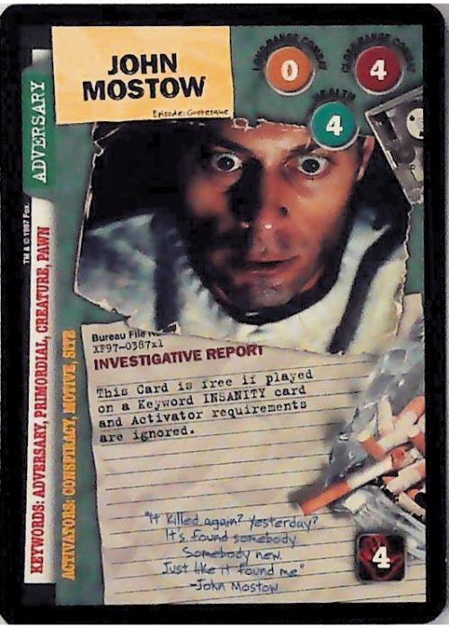 X-Files CCG | John Mostow XF97-387x1    | The Nerd Merchant