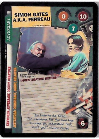 X-Files CCG | Simon Gates A.K.A. Ferreau XF97-391x1    | The Nerd Merchant