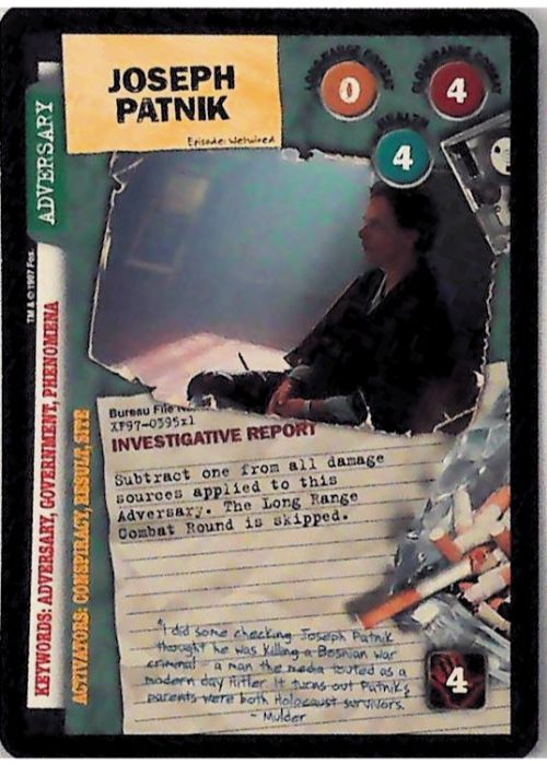 X-Files CCG | Joseph Patnik XF97-395x1    | The Nerd Merchant