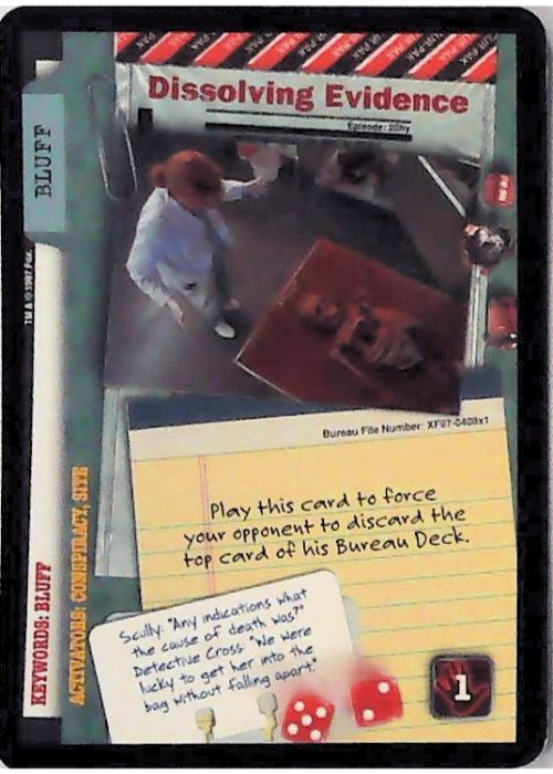 X-Files CCG | Dissolving Evidence XF97-408x1    | The Nerd Merchant