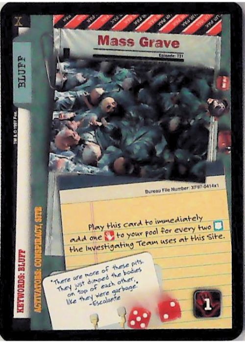 X-Files CCG | Mass Grave XF97-414x1    | The Nerd Merchant