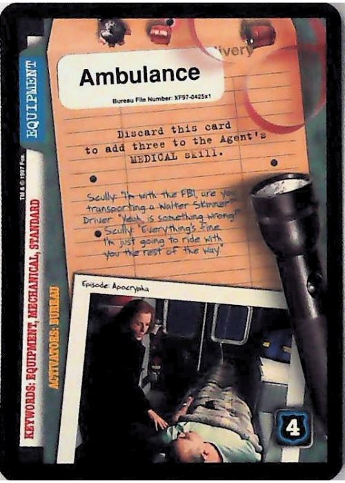 X-Files CCG | Ambulance XF97-425x1    | The Nerd Merchant