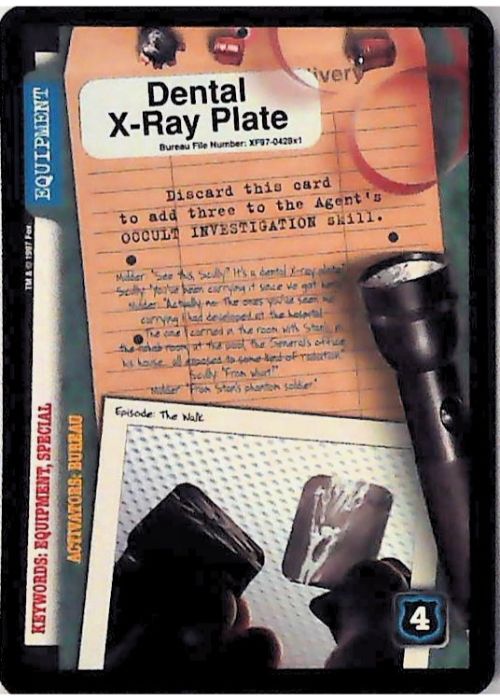 X-Files CCG | Dental X-Ray Plate XF97-428x1    | The Nerd Merchant