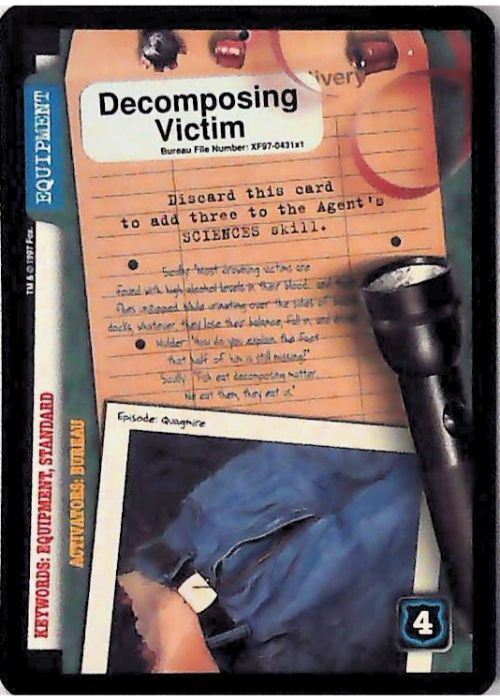 X-Files CCG | Decomposing Victim XF97-431x1    | The Nerd Merchant