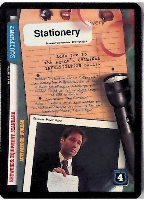 X-Files CCG | Stationery XF97-436x1    | The Nerd Merchant