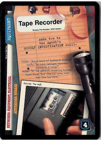 X-Files CCG | Tape Recorder XF97-442x1    | The Nerd Merchant