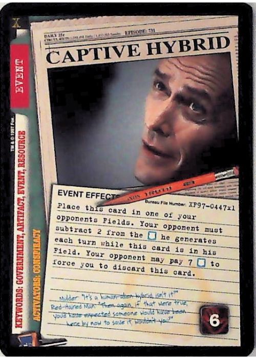 X-Files CCG | Captive Hybrid XF97-447x1    | The Nerd Merchant