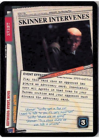 X-Files CCG | Skinner Intervenes XF97-457x1    | The Nerd Merchant