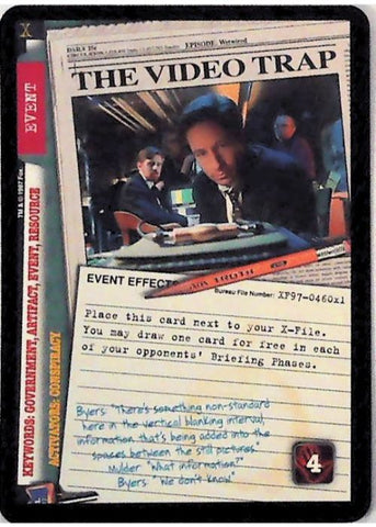 X-Files CCG | The Video Trap XF97-460x1    | The Nerd Merchant