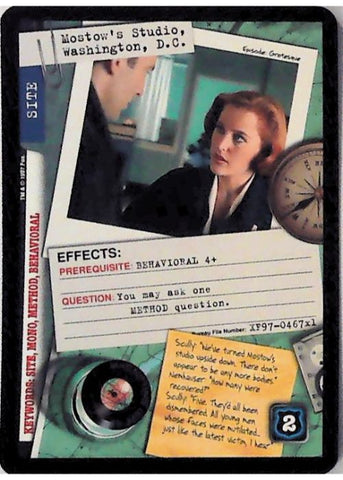 X-Files CCG | Mostow€™s Studio, Washington, D.C. XF97-467x1    | The Nerd Merchant