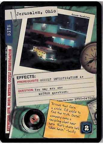 X-Files CCG | Jerusalem, Ohio XF97-470x1    | The Nerd Merchant