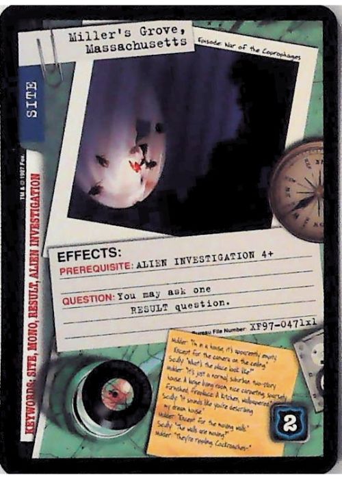 X-Files CCG | Miller€™s Grove, Massachusetts XF97-471x1    | The Nerd Merchant