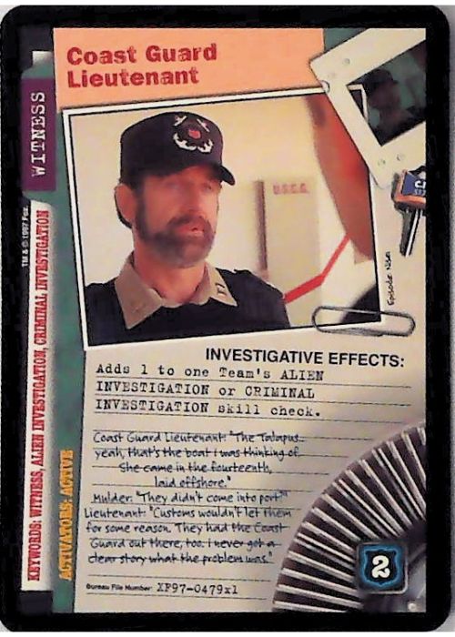 X-Files CCG | Coast Guard Lieutenant XF97-479x1    | The Nerd Merchant