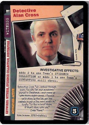 X-Files CCG | Detective Alan Cross XF97-480x1    | The Nerd Merchant