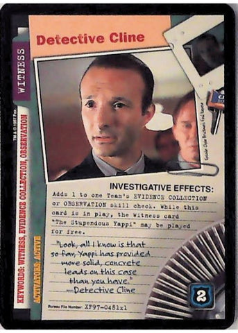 X-Files CCG | Detective Cline XF97-481x1    | The Nerd Merchant
