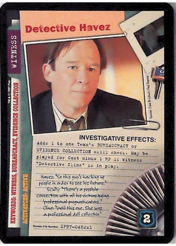 X-Files CCG | Detective Havez XF97-482x1    | The Nerd Merchant