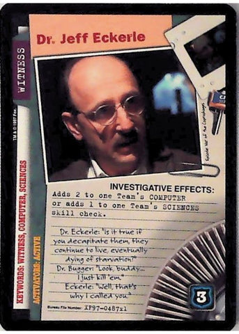 X-Files CCG | Dr. Jeff Eckerle XF97-487x1    | The Nerd Merchant