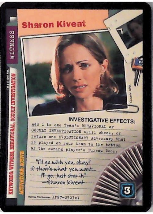 X-Files CCG | Sharon Kiveat XF97-503x1    | The Nerd Merchant