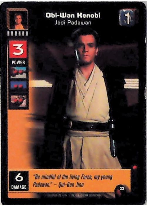 Young Jedi CCG | Obi-Wan Kenobi - Jedi Negotiator (Battle of Naboo #33) | The Nerd Merchant