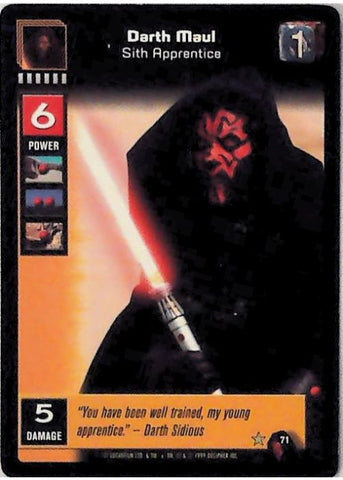 Young Jedi CCG | Darth Maul - Dark Lord of the Sith (Battle of Naboo #71) | The Nerd Merchant