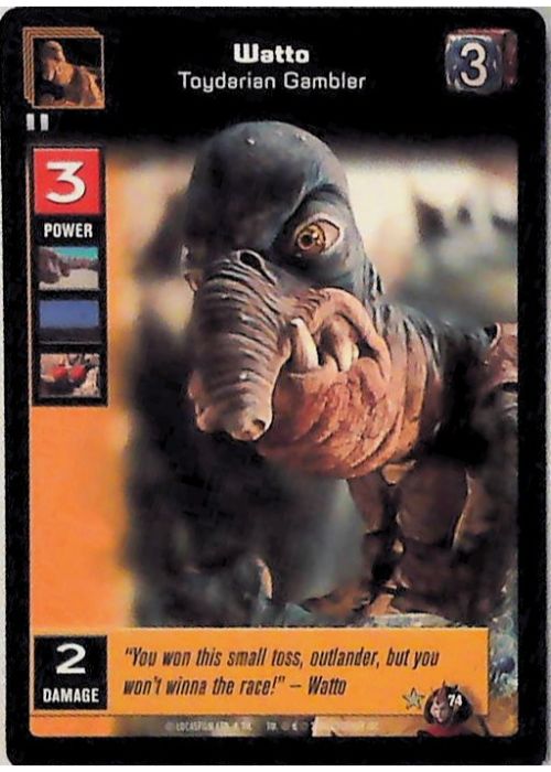 Young Jedi CCG | Watto - Toydarian Gambler (Battle of Naboo #74) | The Nerd Merchant