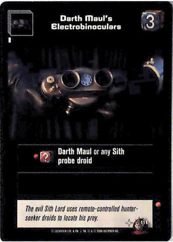 Young Jedi CCG | Darth Maul's Electrobinoculars (Battle of Naboo #111) | The Nerd Merchant