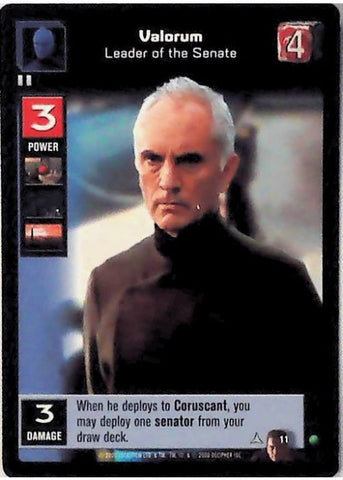 Young Jedi CCG | Valorum - Leader of the Senate (Duel of the Fates #11) | The Nerd Merchant